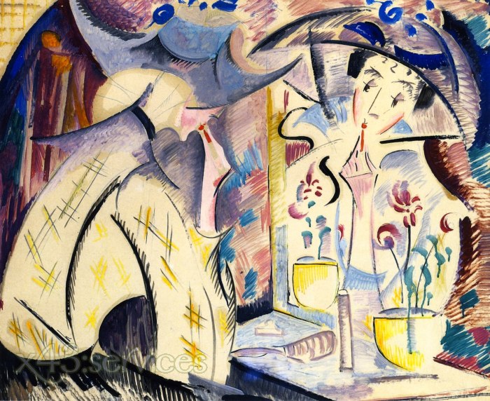 Alice Bailly - Frau bei ihrer Frisierkommode - Woman at Her Dressing Table